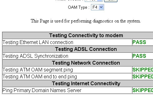 Konfiguracja routera ADSL - testowanie po��czenia