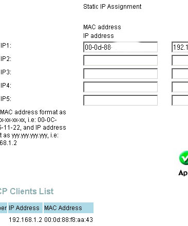 Konfiguracja routera ADSL - serwer DHCP